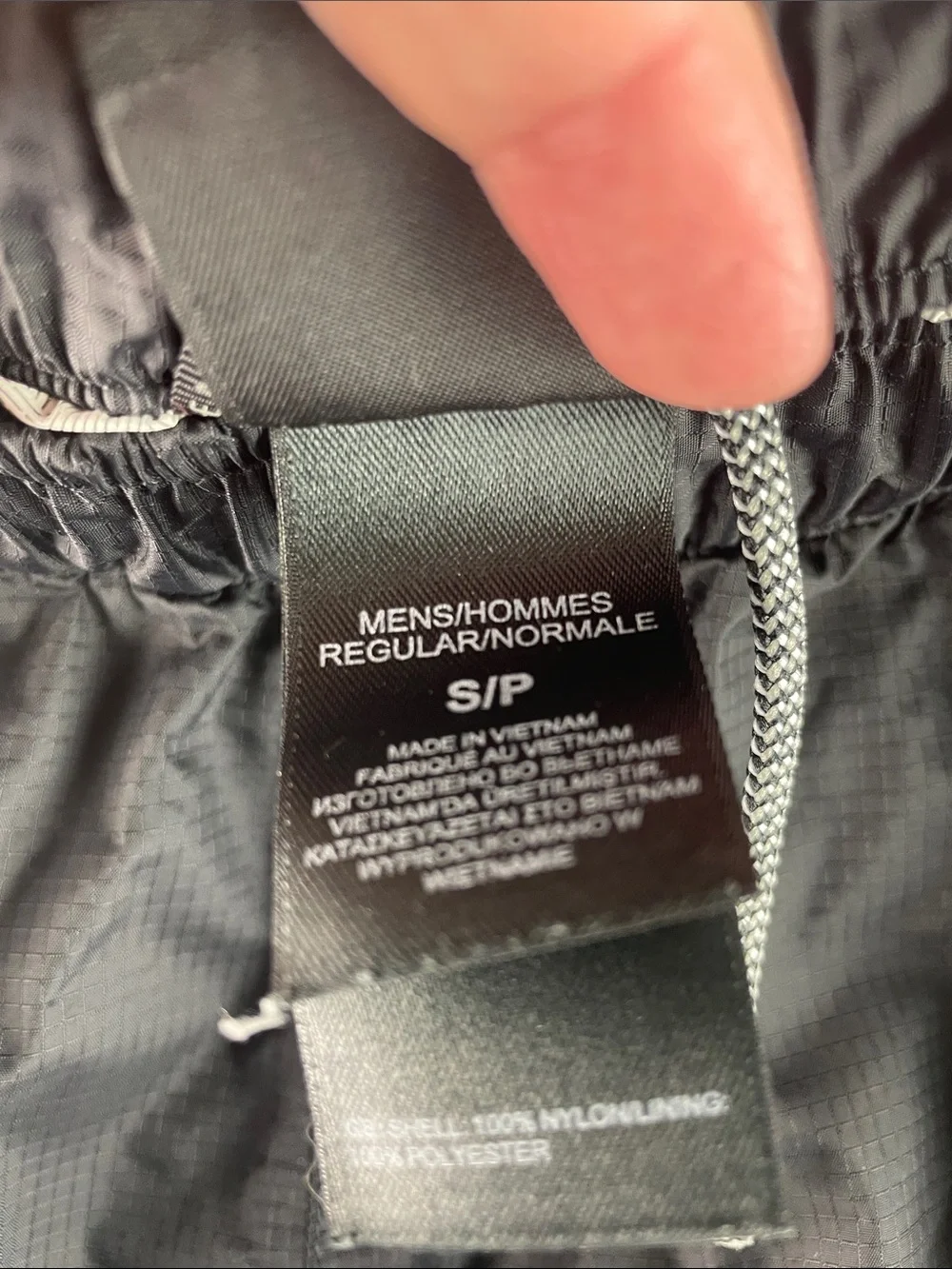The North Face Black Men's Hyvent 2.5L Venture Rain Pant/Black jogger Size S